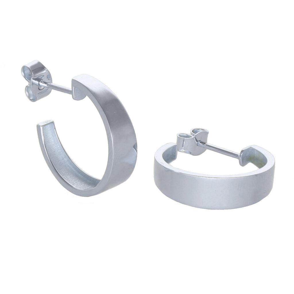 Aros Argolla Oro Blanco AR-14004