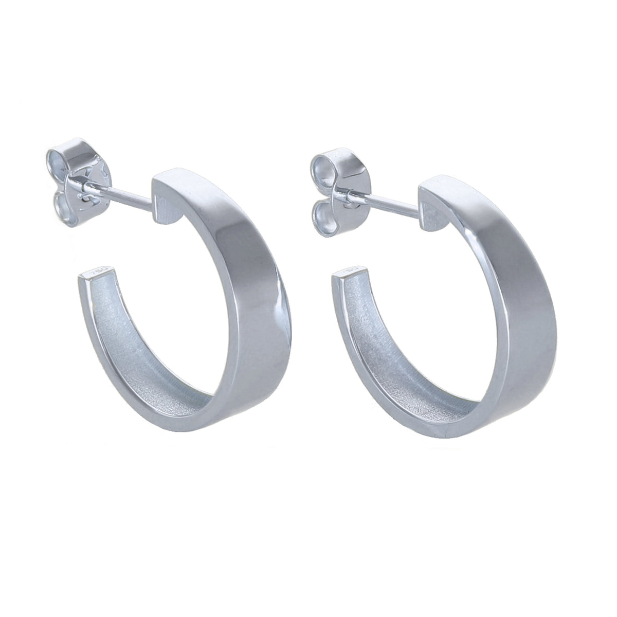 Aros Argolla Oro Blanco AR-14004