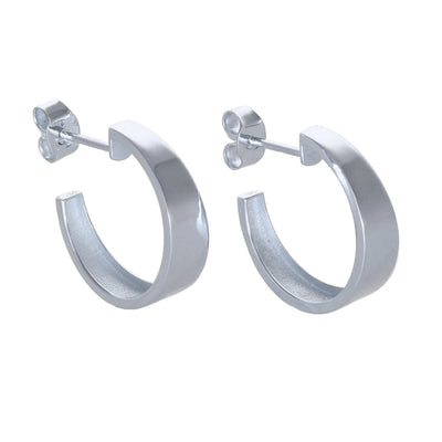 Aros Argolla Oro Blanco AR-14004