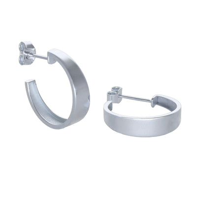 Aros Argolla Oro Blanco AR-14005