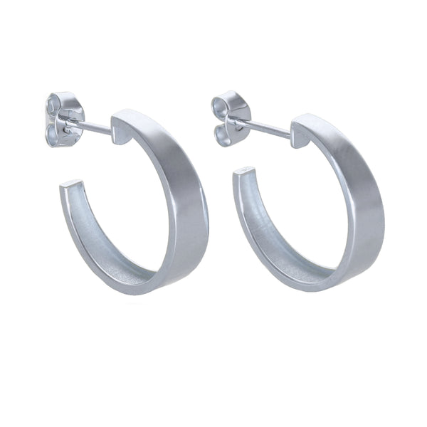 Aros Argolla Oro Blanco AR-14005