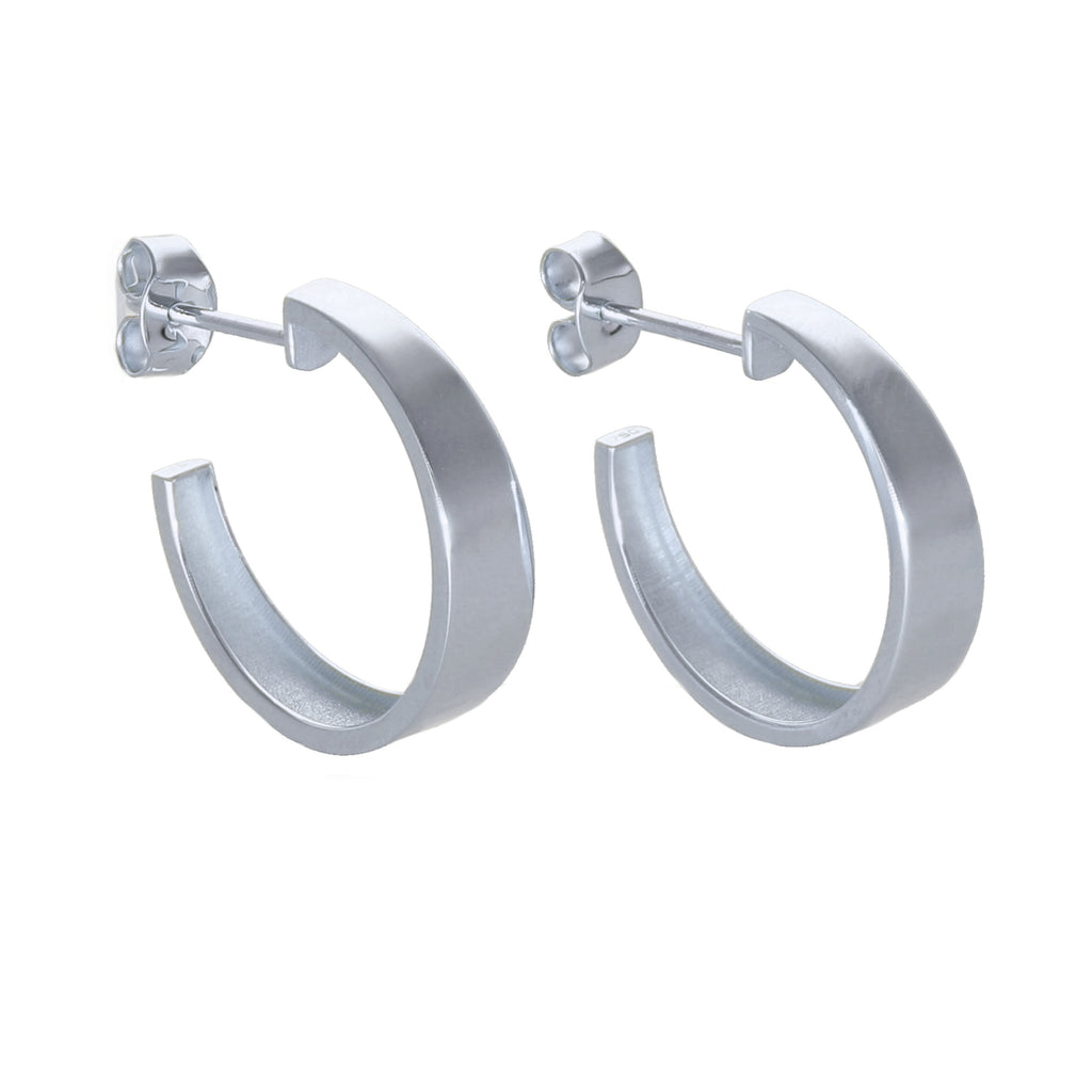 Aros Argolla Oro Blanco AR-14005