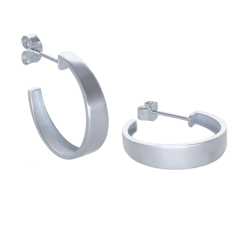 Aros Argolla Oro Blanco AR-14006