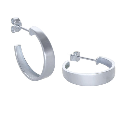 Aros Argolla Oro Blanco AR-14006