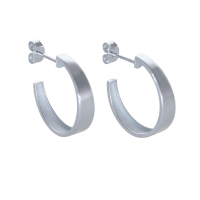 Aros Argolla Oro Blanco AR-14006