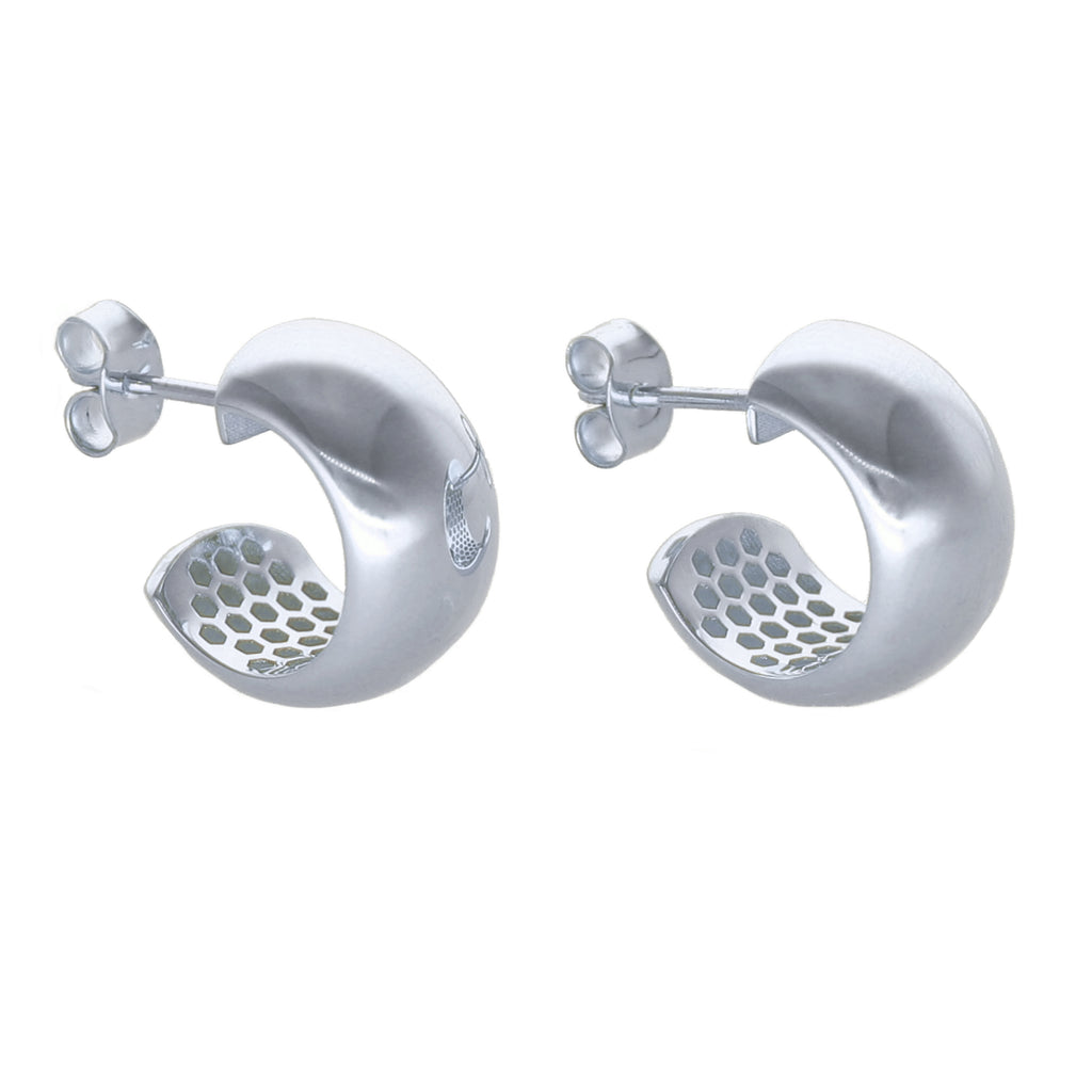 Aros Argolla Oro Blanco AR-14007