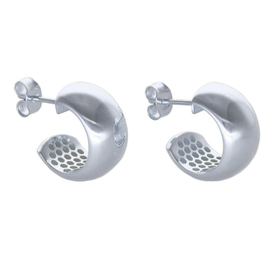 Aros Argolla Oro Blanco AR-14007