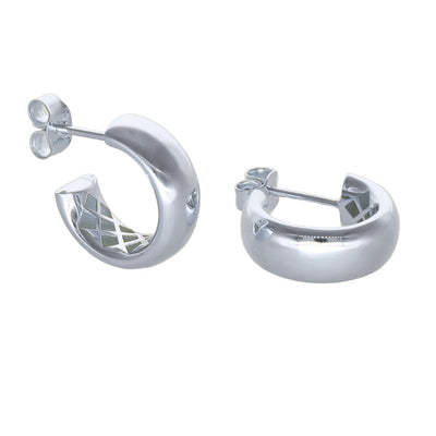 Aros Argolla Oro Blanco AR-14008