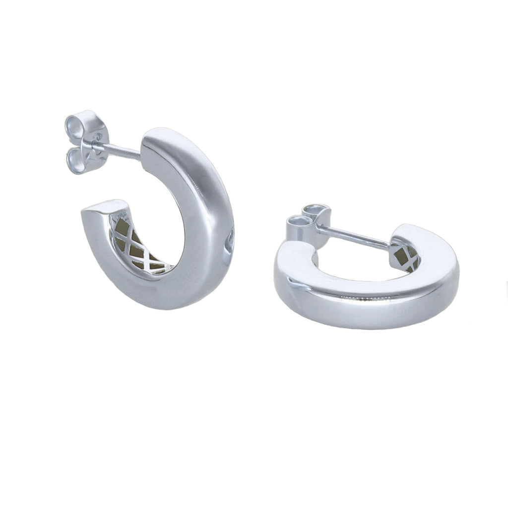 Aros Argolla Oro Blanco AR-14009