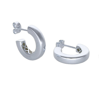 Aros Argolla Oro Blanco AR-14009