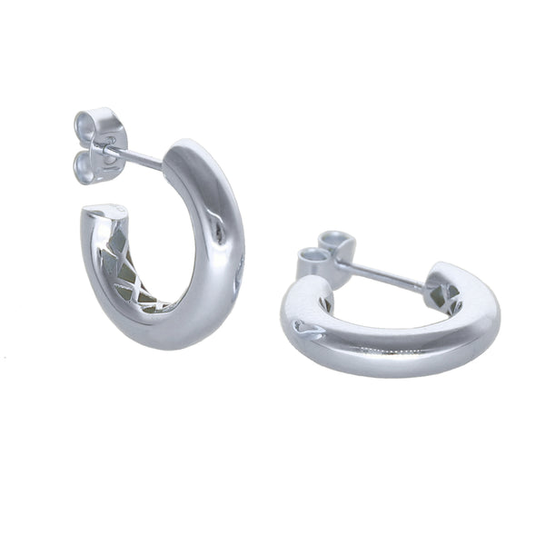 Aros Argolla Oro Blanco AR-14010