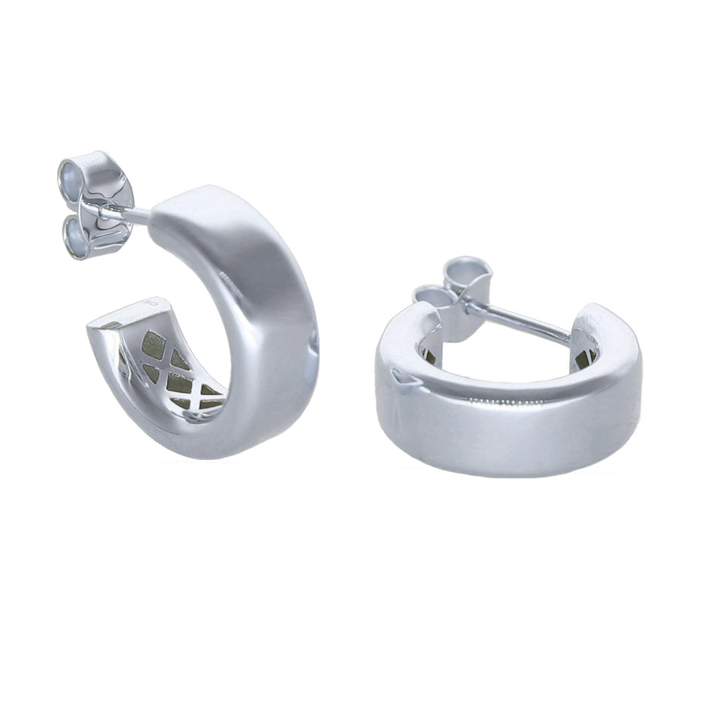 Aros Argolla Oro Blanco AR-14011