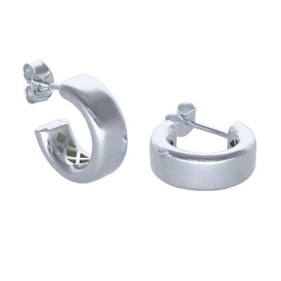 Aros Argolla Oro Blanco AR-14011