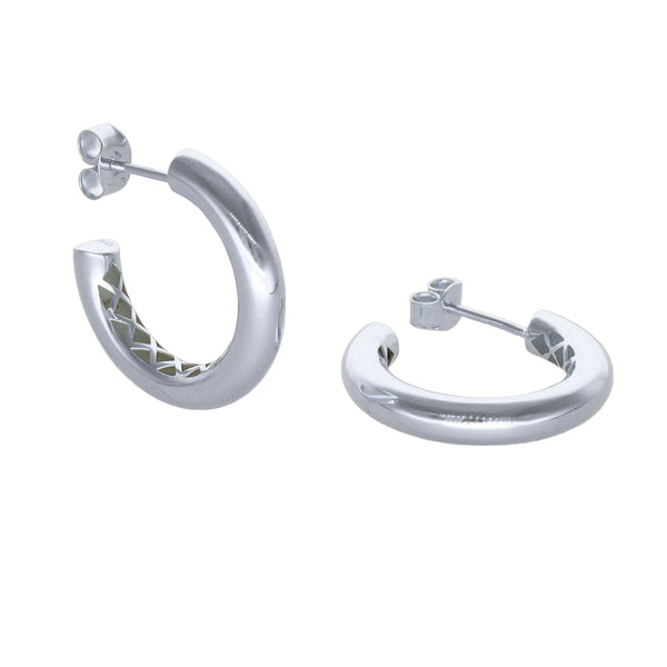 Aros Argolla Oro Blanco AR-14013