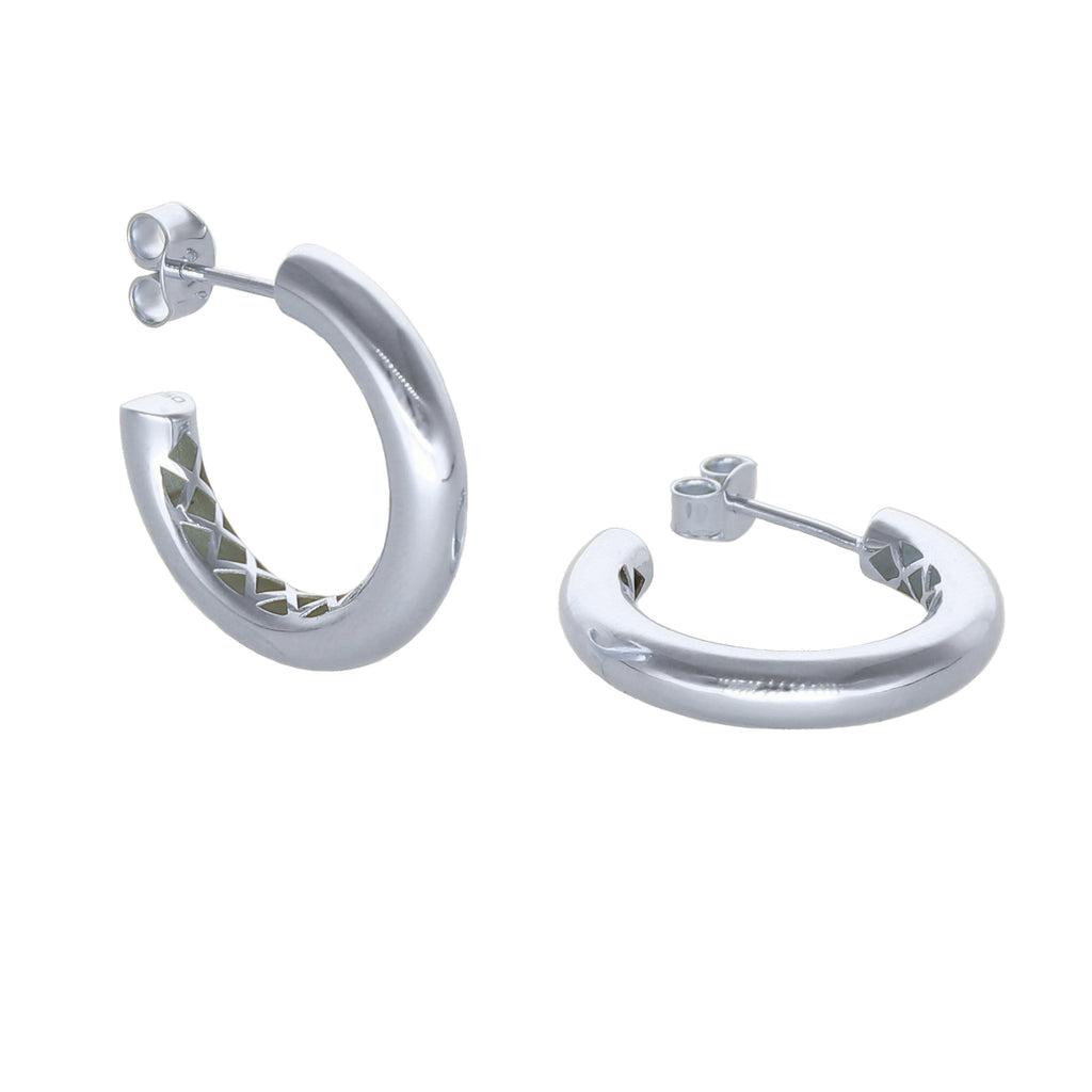 Aros Argolla Oro Blanco AR-14013