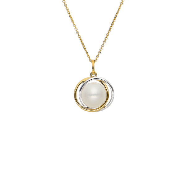 Collar Oro Amarillo y Perla CO-14017