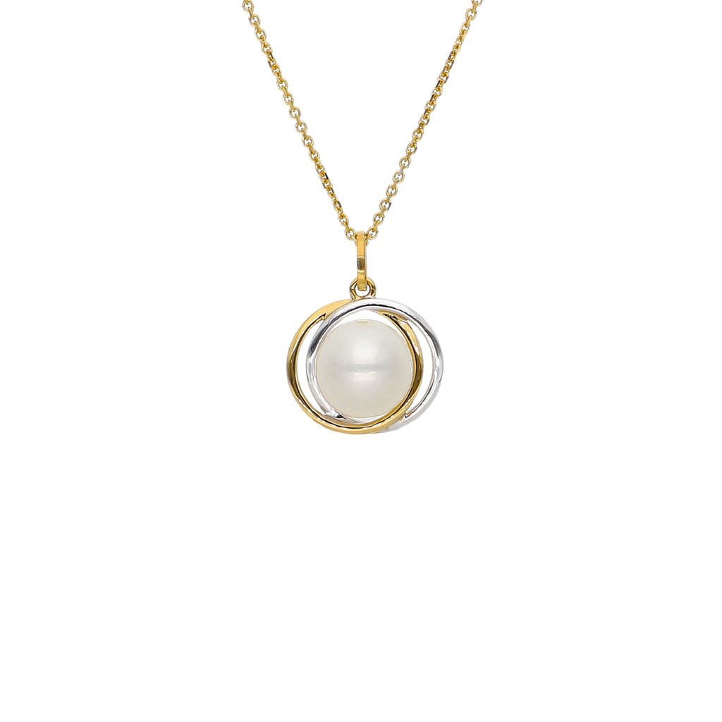 Collar Oro Amarillo y Perla CO-14017