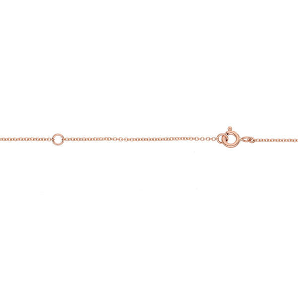 Collar Oro Rosa Perla, Rubí y Brillantes CO-14033