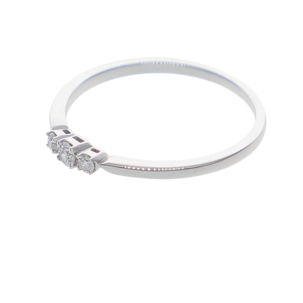 Anillo Oro Blanco y Brillantes AN-14125