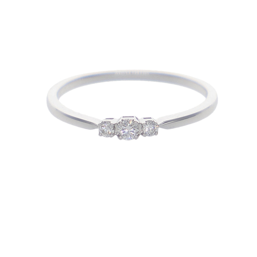 Anillo Oro Blanco y Brillantes AN-14125