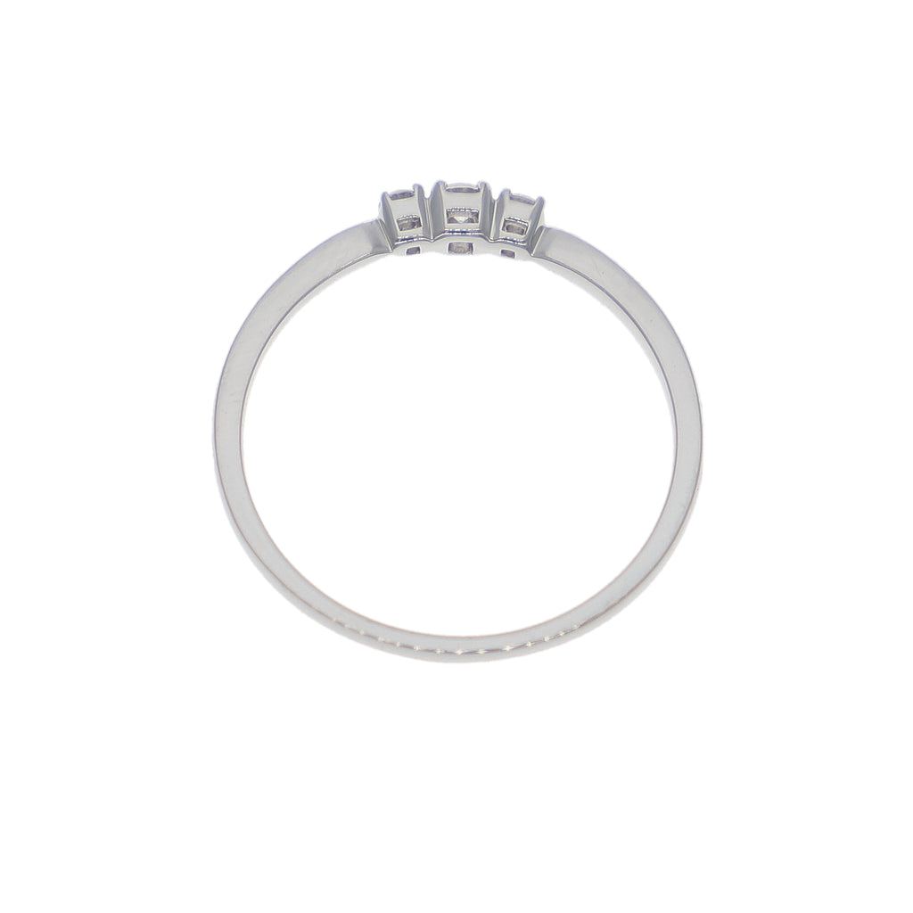 Anillo Oro Blanco y Brillantes AN-14125