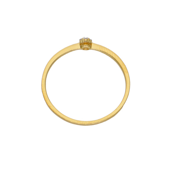 Anillo Oro Amarillo y Brillantes AN-14129