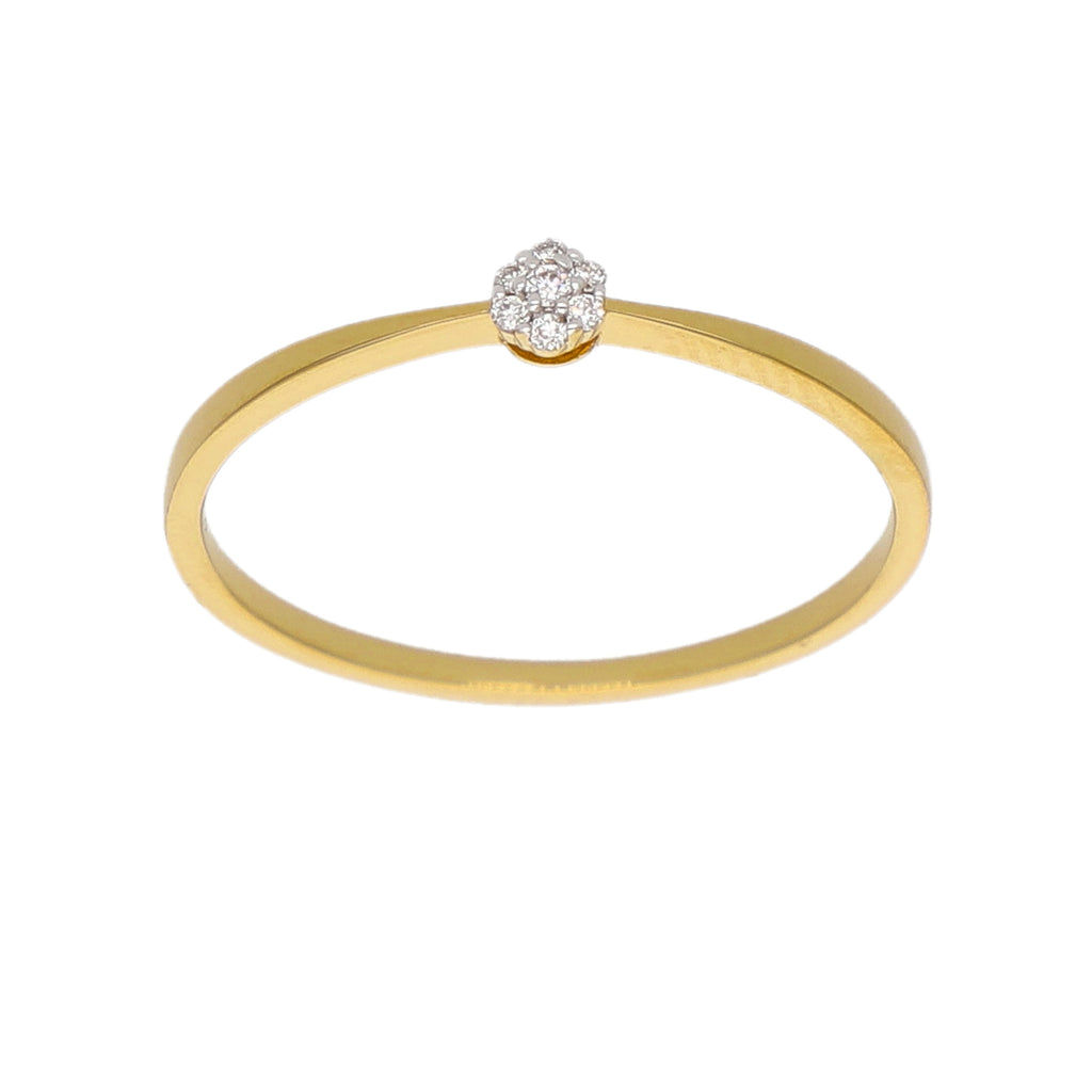 Anillo Oro Amarillo y Brillantes AN-14129