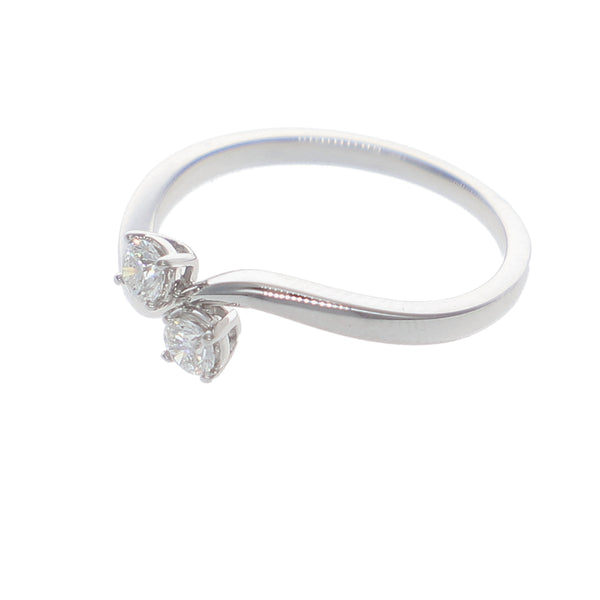 Anillo Oro Blanco y Brillantes AN-14130