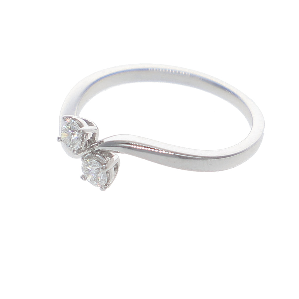 Anillo Oro Blanco y Brillantes AN-14130