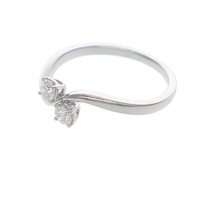 Anillo Oro Blanco y Brillantes AN-14130