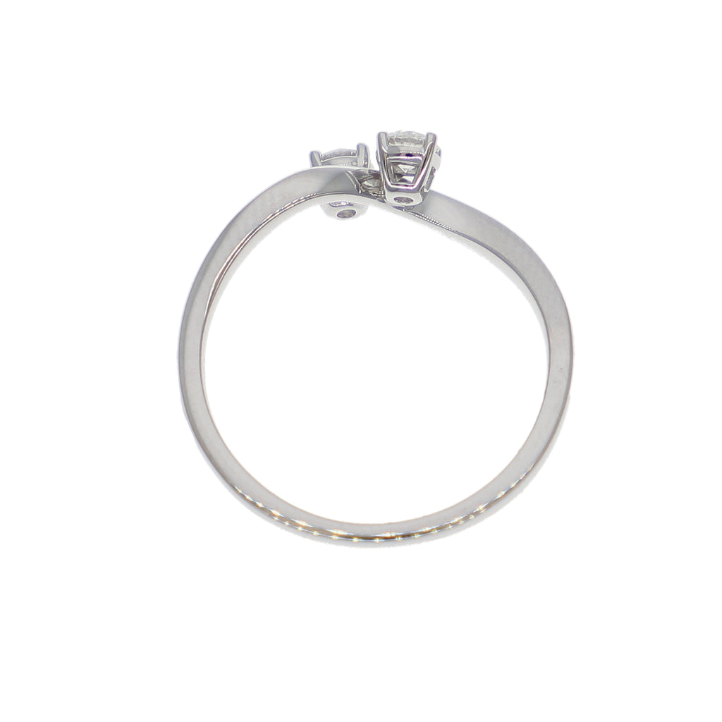 Anillo Oro Blanco y Brillantes AN-14130