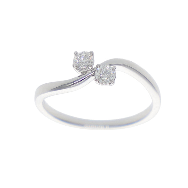 Anillo Oro Blanco y Brillantes AN-14130