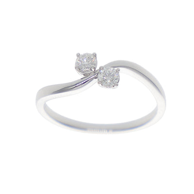 Anillo Oro Blanco y Brillantes AN-14130