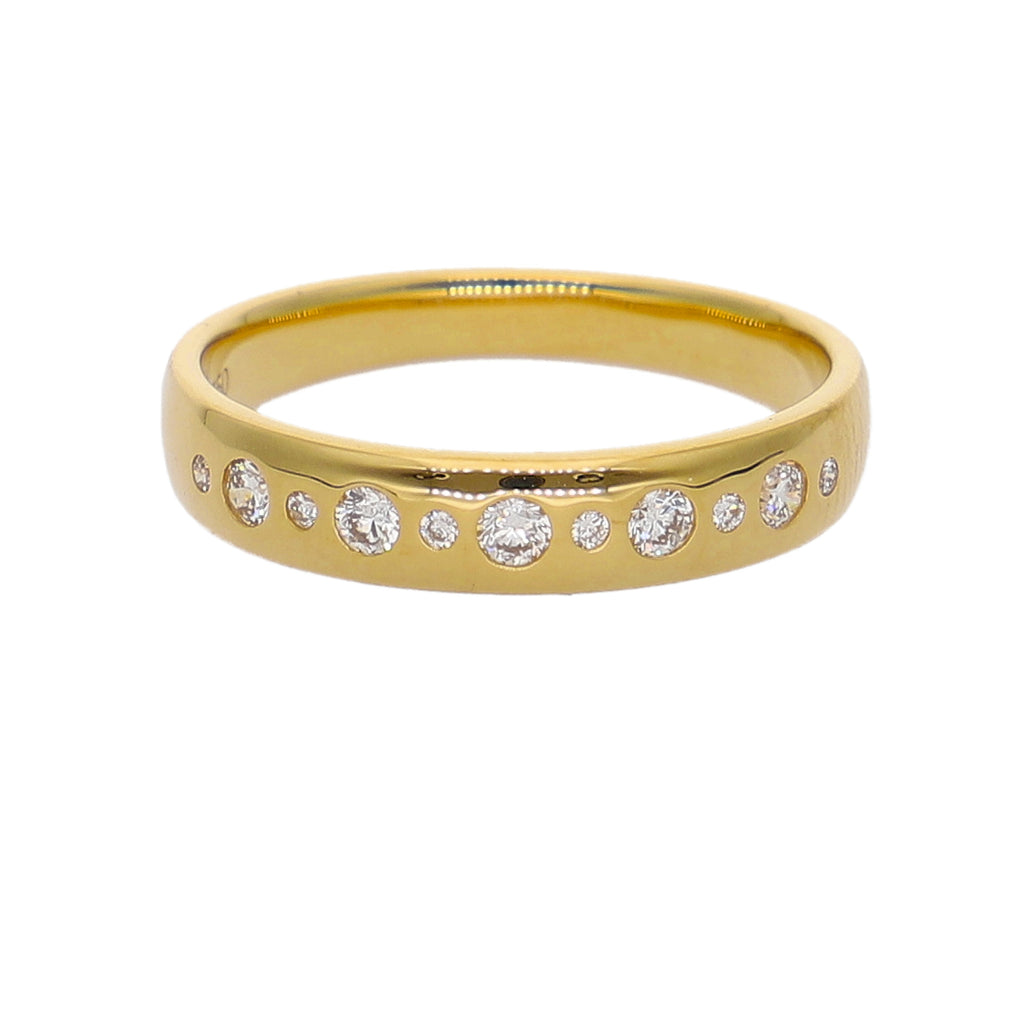 Anillo Oro Amarillo y Brillantes AN-14132