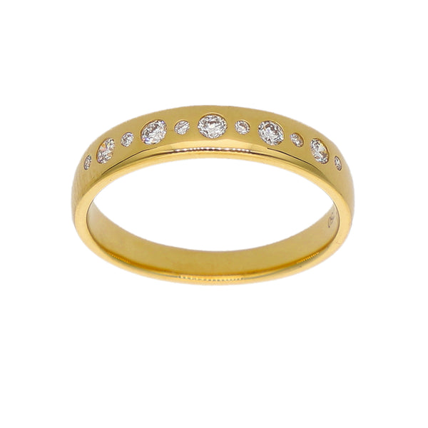 Anillo Oro Amarillo y Brillantes AN-14132