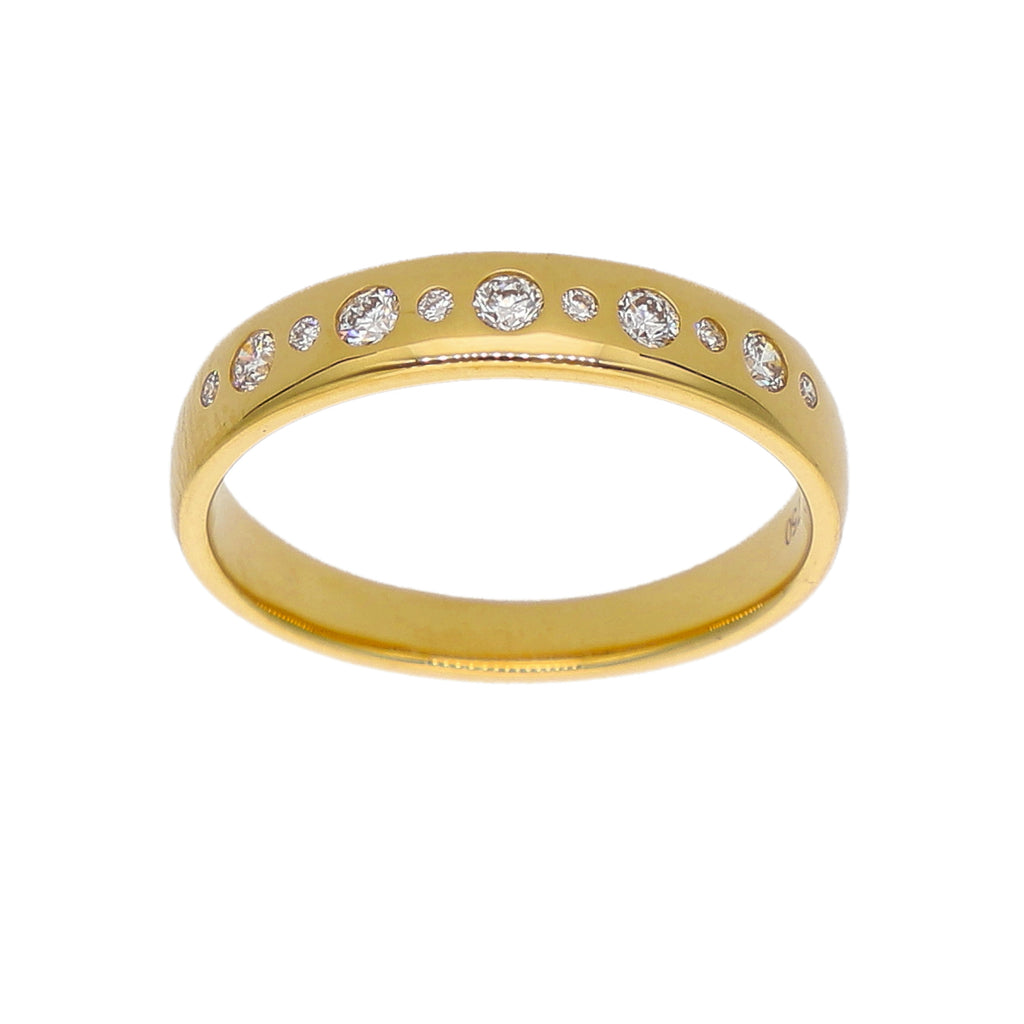 Anillo Oro Amarillo y Brillantes AN-14132