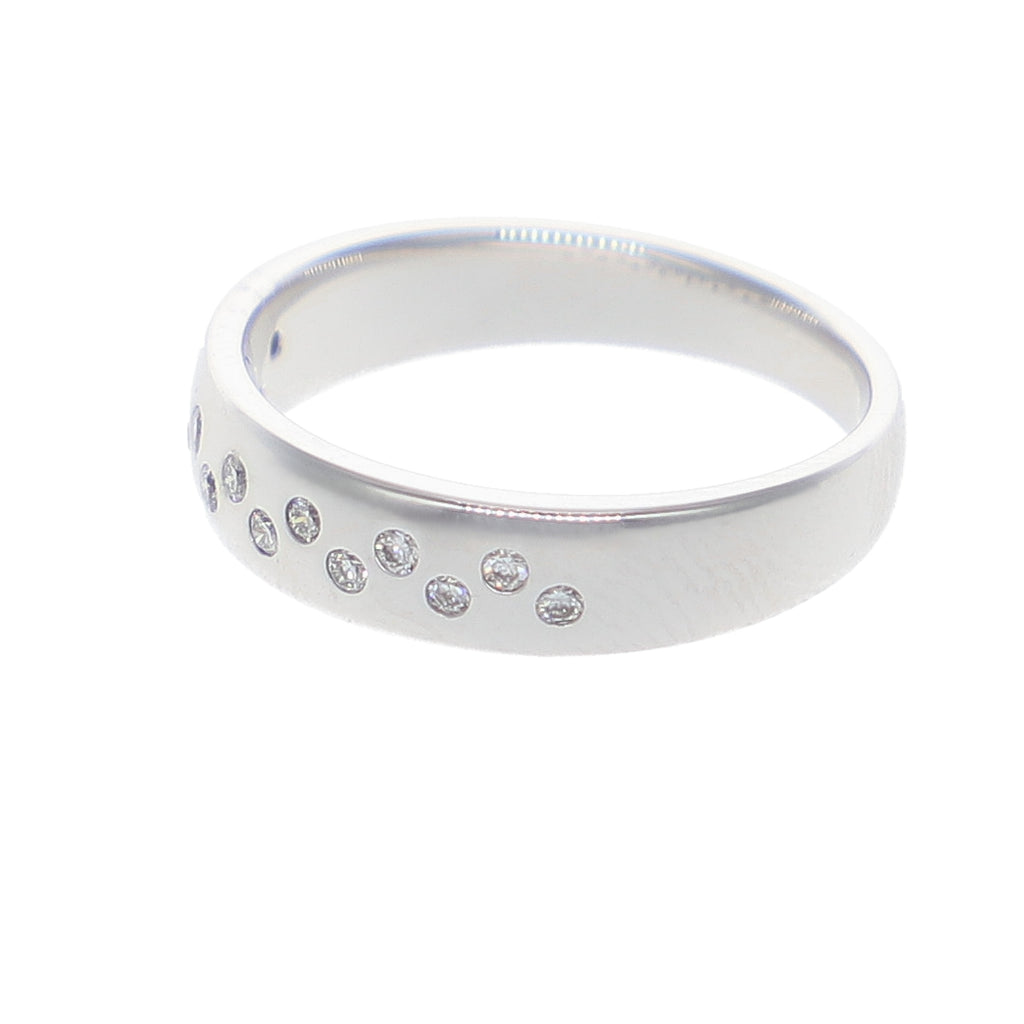 Anillo Oro Blanco y Brillantes AN-14133