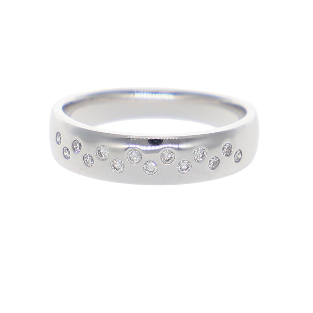 Anillo Oro Blanco y Brillantes AN-14133