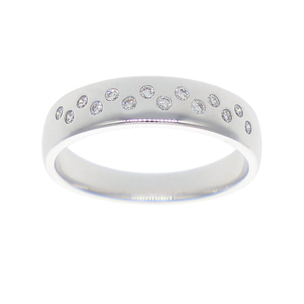 Anillo Oro Blanco y Brillantes AN-14133