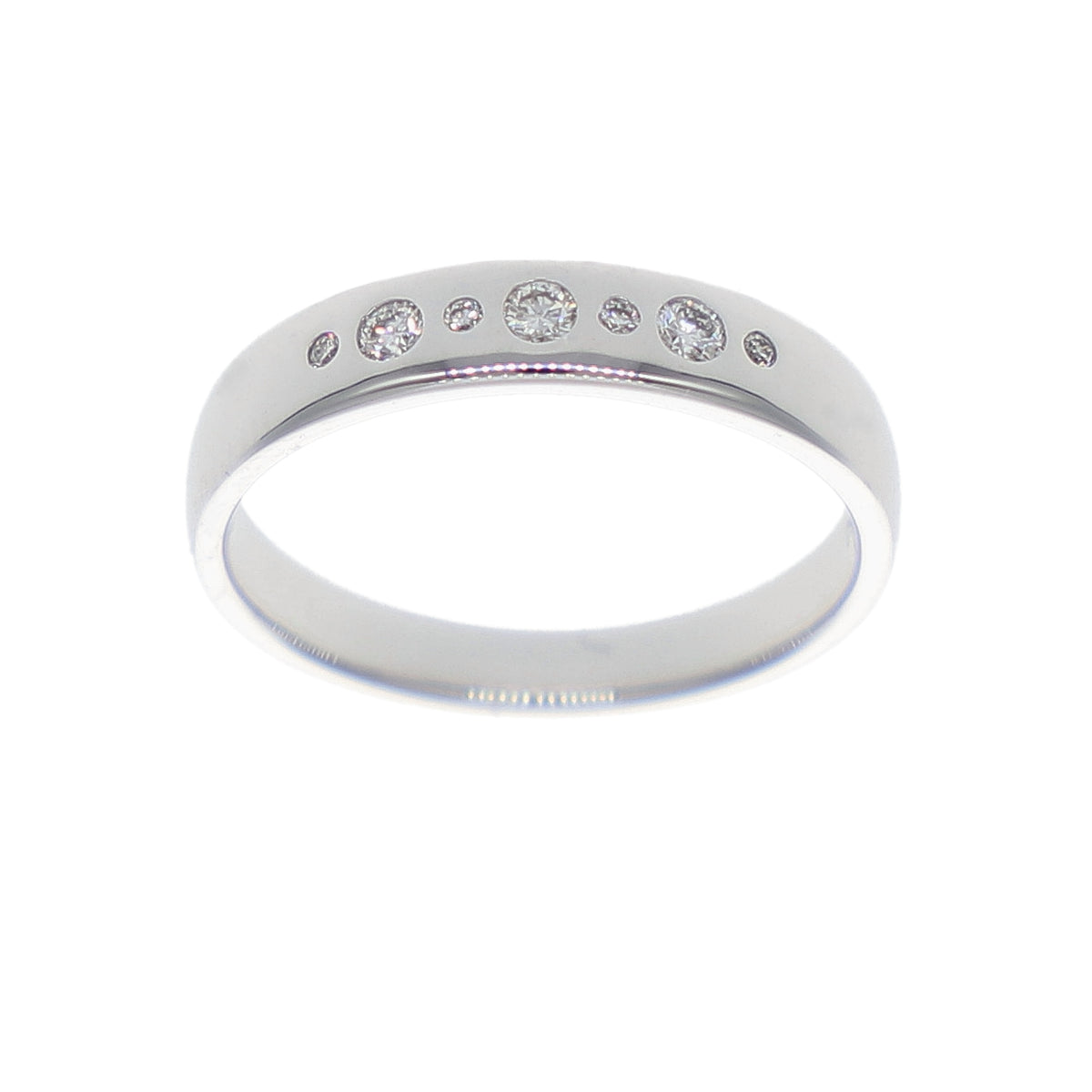Anillo Oro Blanco y Brillantes AN-14134