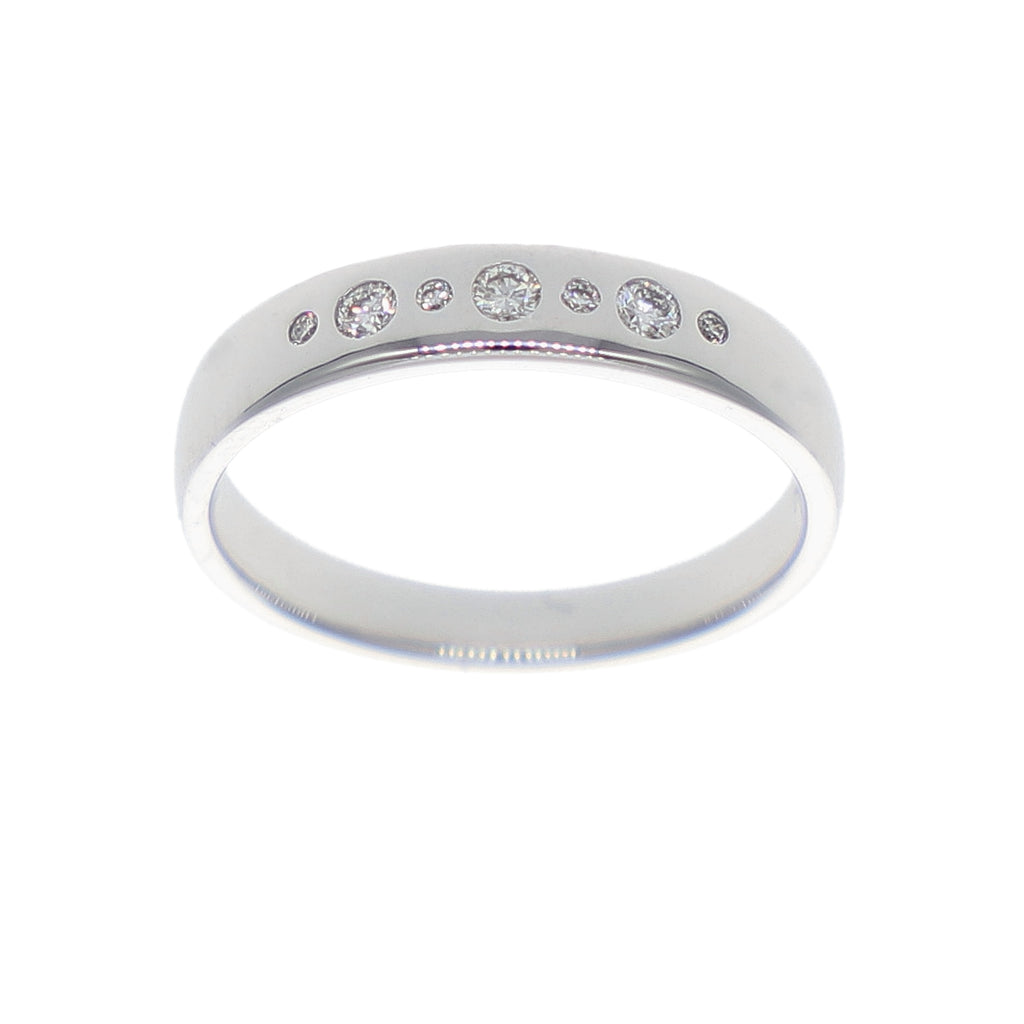 Anillo Oro Blanco y Brillantes AN-14134