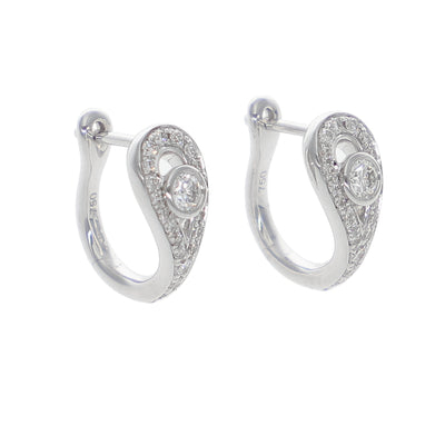 Aros Oro Blanco y Brillantes AR-14136