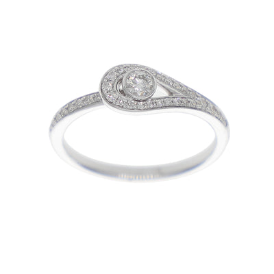 Anillo Oro Blanco y Brillantes AN-14137