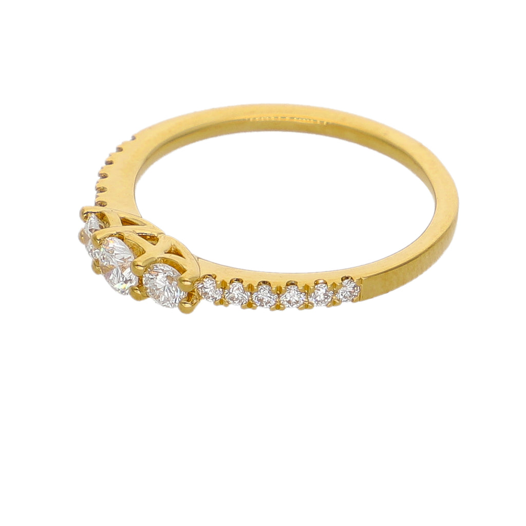 Anillo Oro Amarillo y Brillantes AN-14141