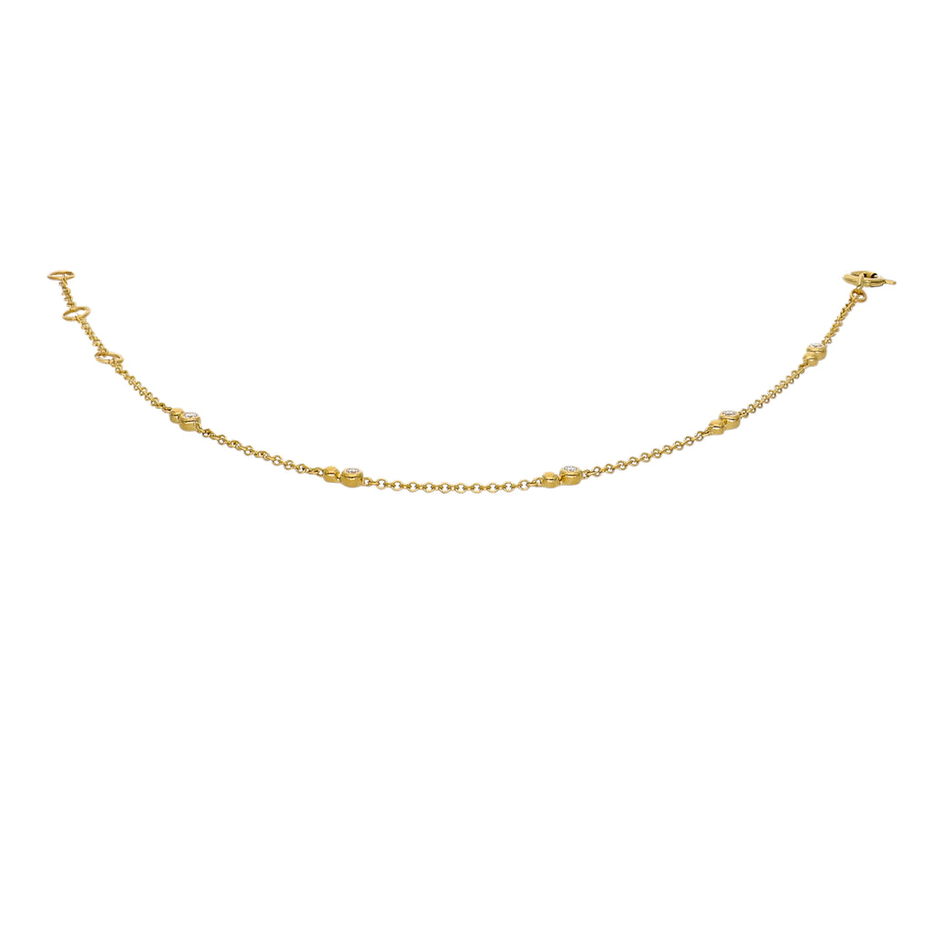 Pulsera Oro Amarillo y Brillantes PU-14142