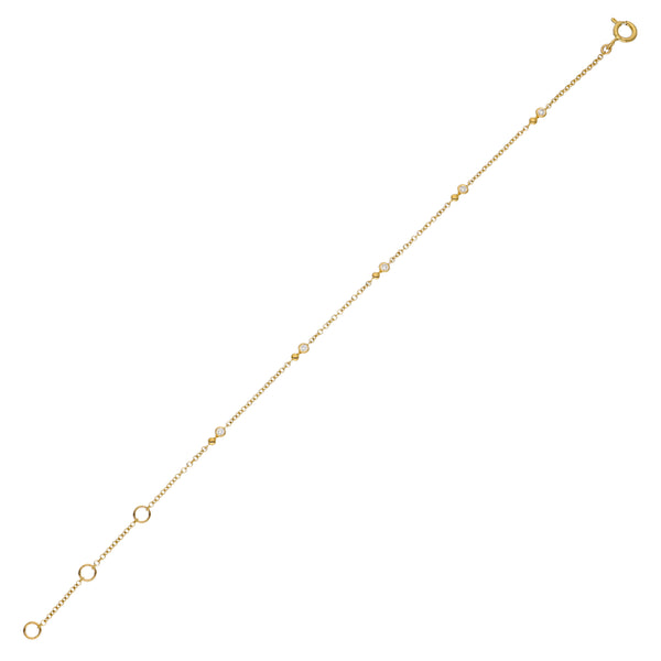 Pulsera Oro Amarillo y Brillantes PU-14142