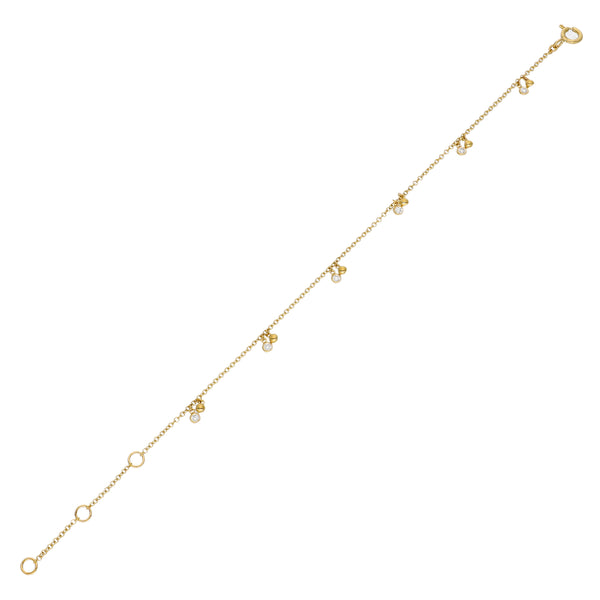 Pulsera Oro Amarillo y Brillantes PU-14143