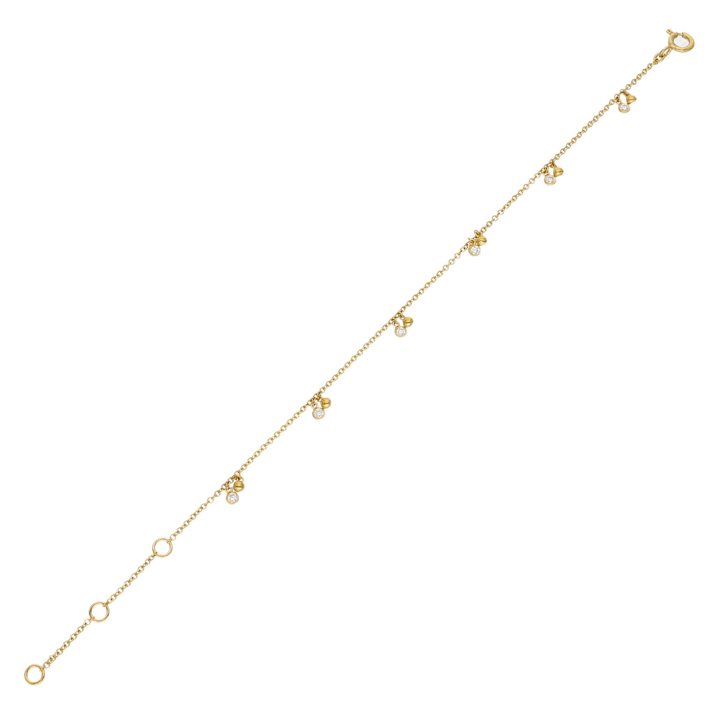 Pulsera Oro Amarillo y Brillantes PU-14143