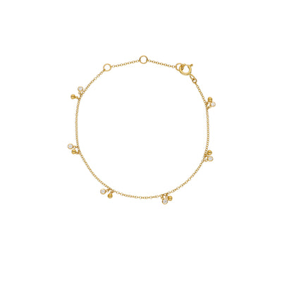 Pulsera Oro Amarillo y Brillantes PU-14143