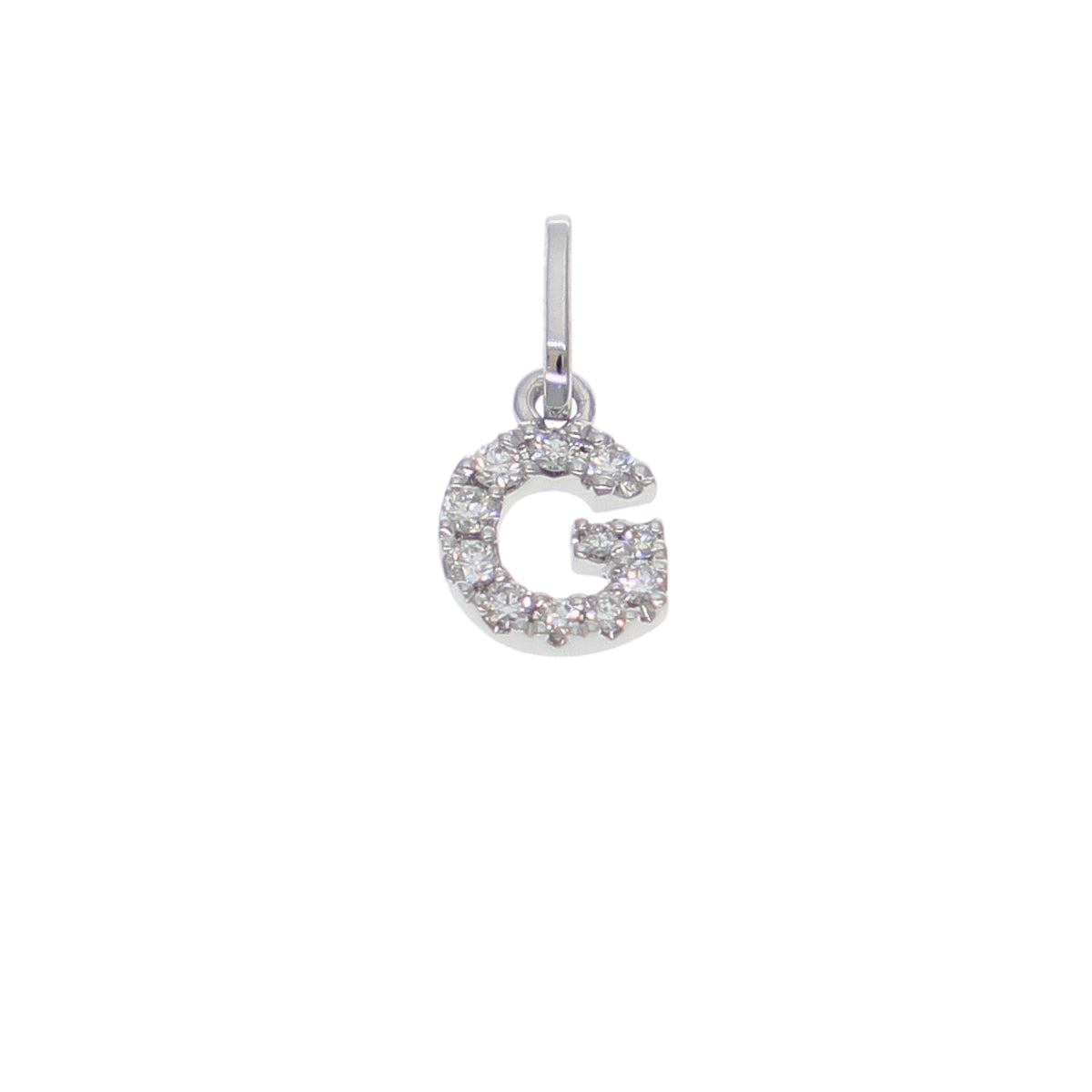 Colgante Oro Blanco y Brillantes CL-14152
